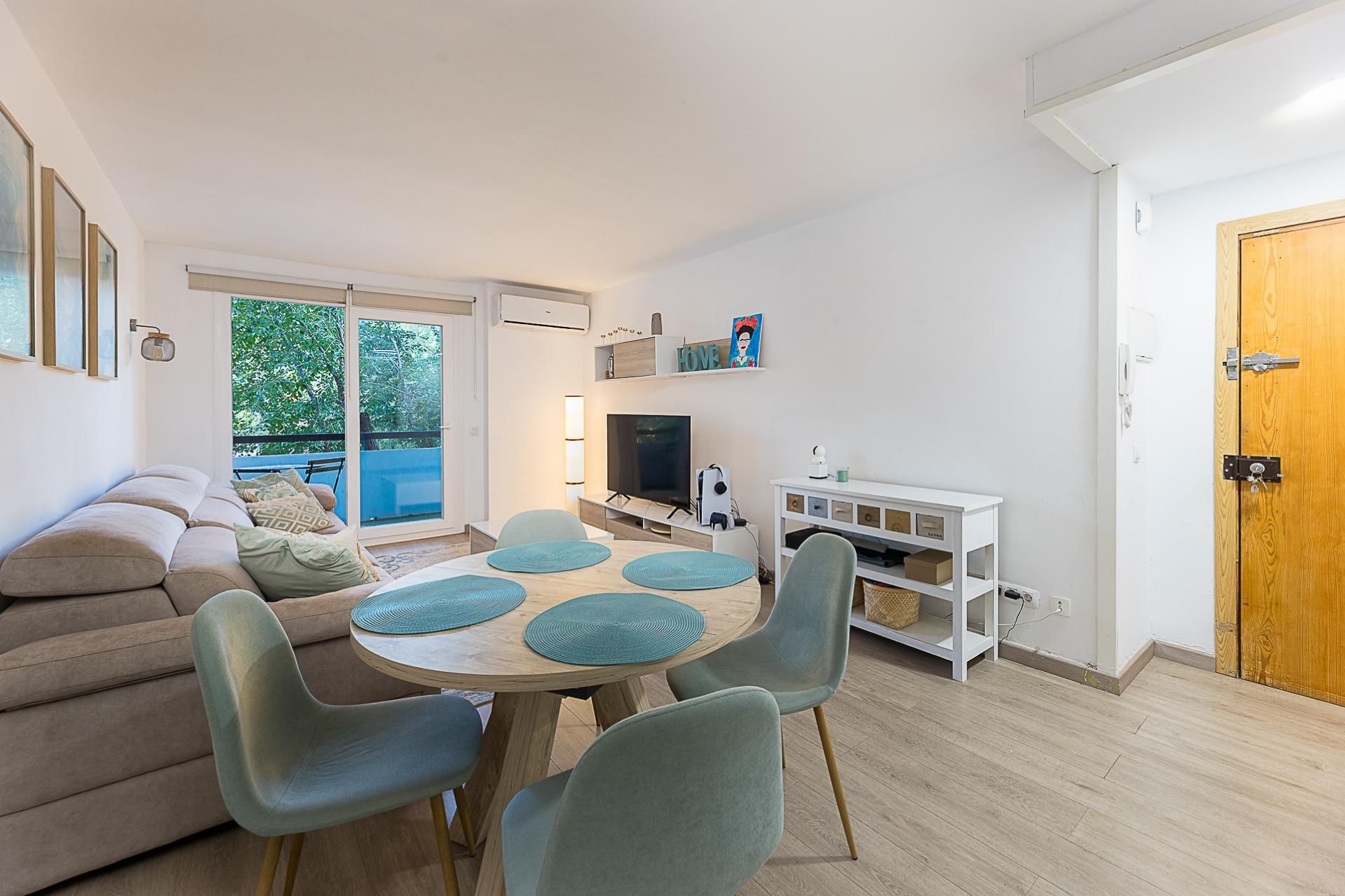 Sala d'estar de Pis en venda en  Palma de Mallorca amb Aire condicionat, Parquet i Terrassa