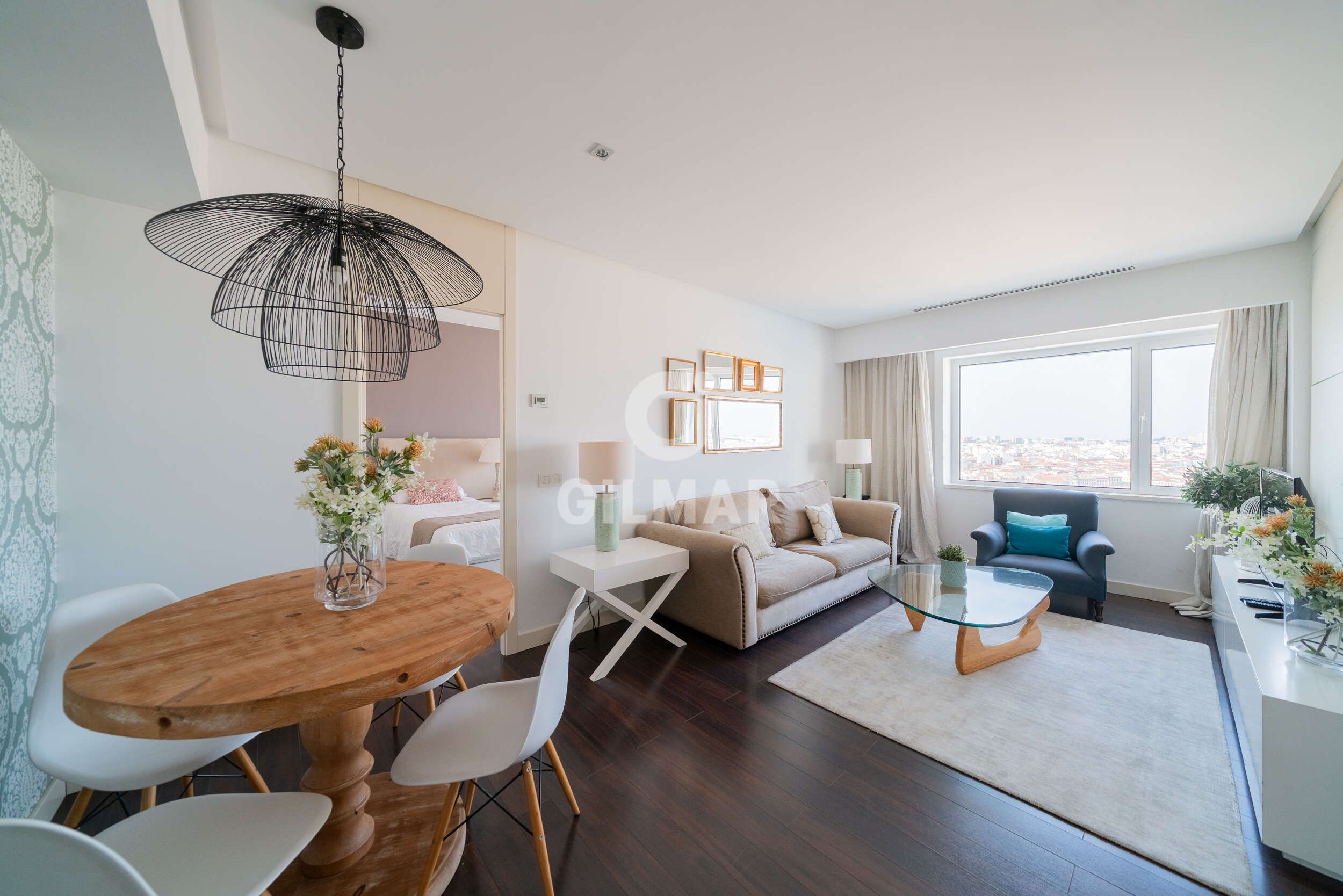 Living room of Flat for sale in  Madrid Capital  with Heating and Swimming Pool