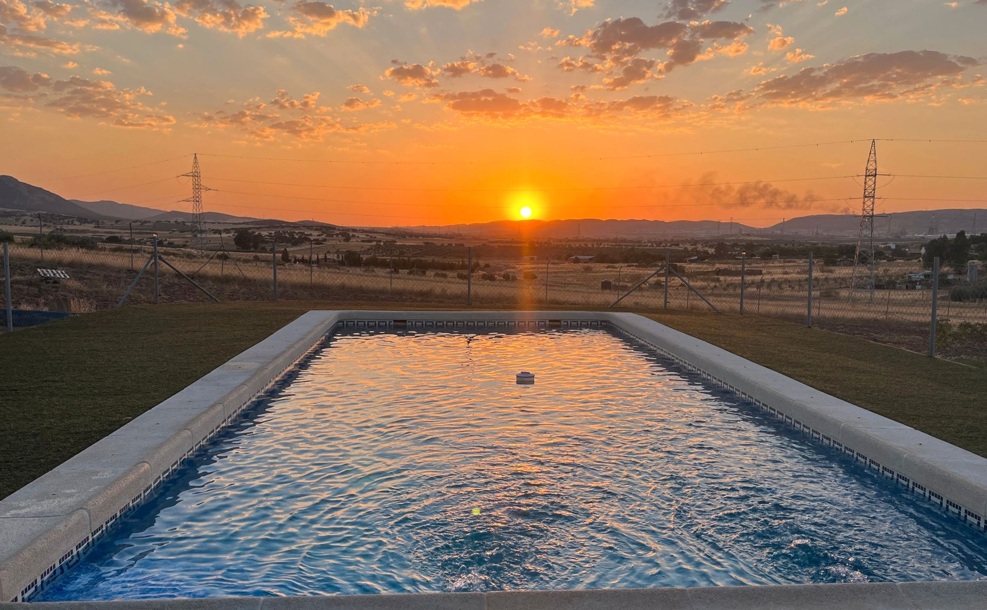 Swimming pool of Country house for sale in Puertollano  with Private garden, Terrace and Swimming Pool