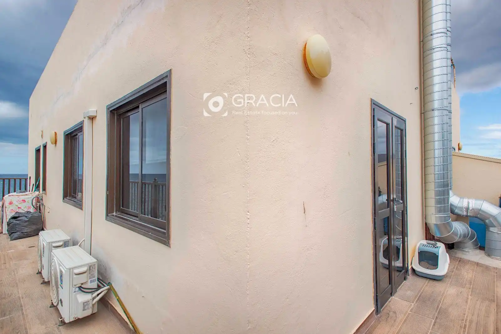 Balcony of Attic for sale in Arona  with Air Conditioner and Terrace