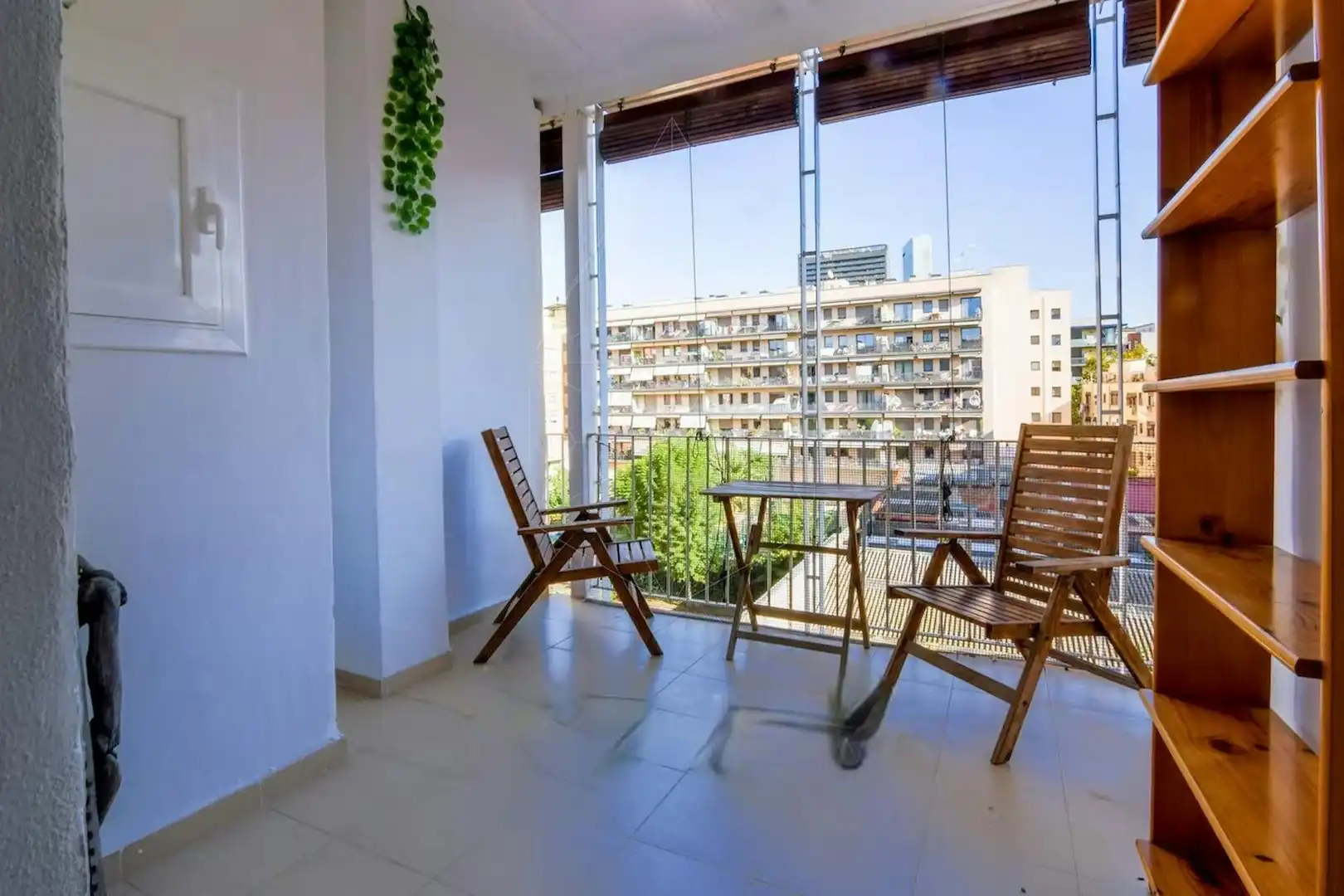Terraza de Piso de alquiler en Barcelona con Aire acondicionado, Calefacción y Amueblado
