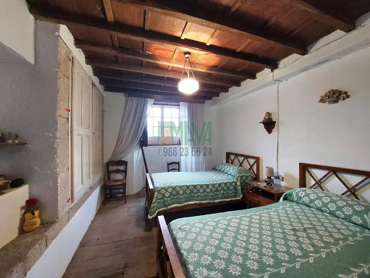 Schlafzimmer von Country house zum Verkauf in Ourense Capital  mit Privatgarten und Terrasse