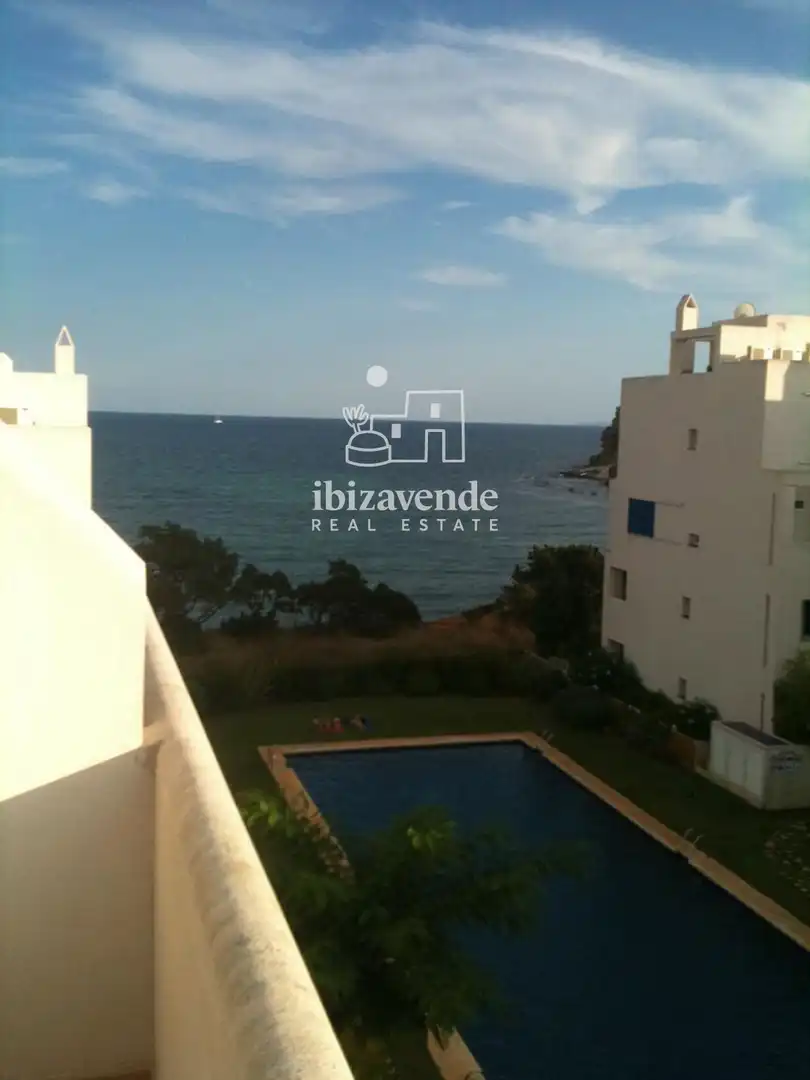 Garten von Dachboden zur Miete in Santa Eulària des Riu mit Terrasse, Schwimmbad und Möbliert