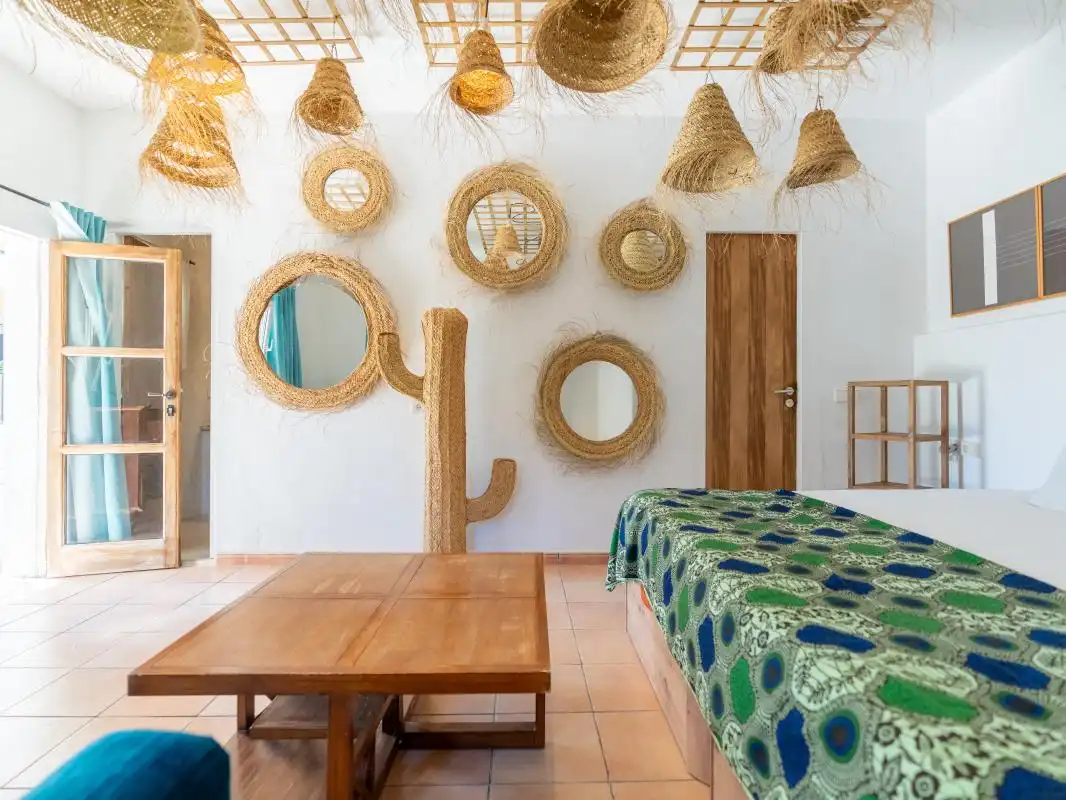 Bedroom of Houses for sale in Sant Josep de sa Talaia  with Air Conditioner, Heating and Private garden