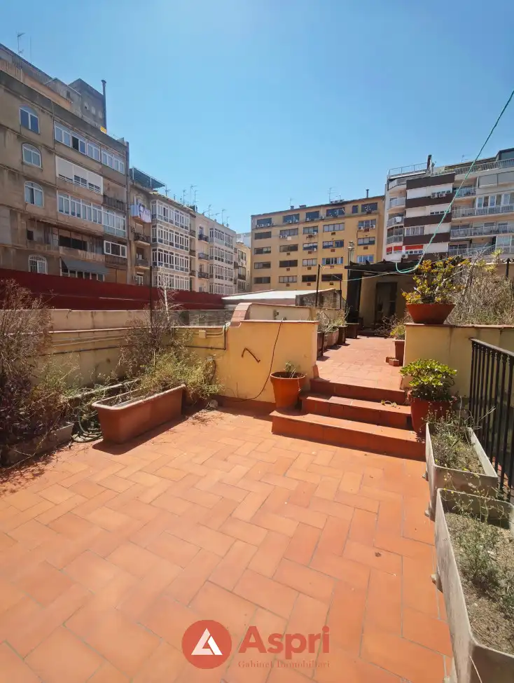 Terraza de Piso de alquiler en Barcelona con Aire acondicionado, Jardín privado y Terraza