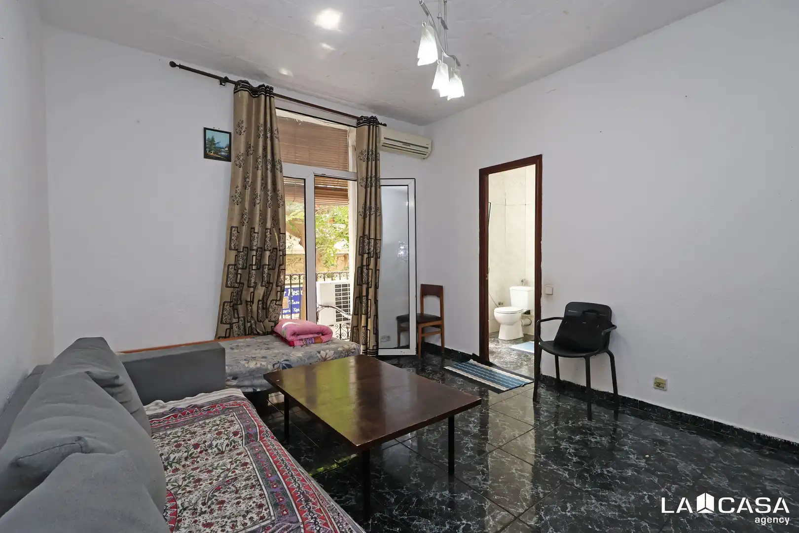 Sala de estar de Piso en venta en Barcelona con Balcón