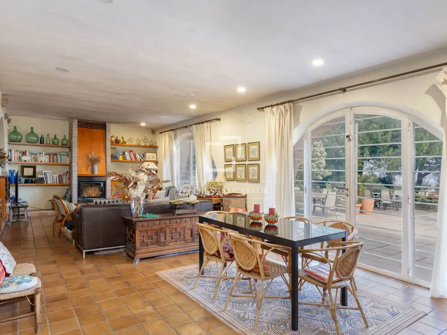Dining room of Country homes for sale in Anglès  with Air Conditioner, Private garden and Terrace