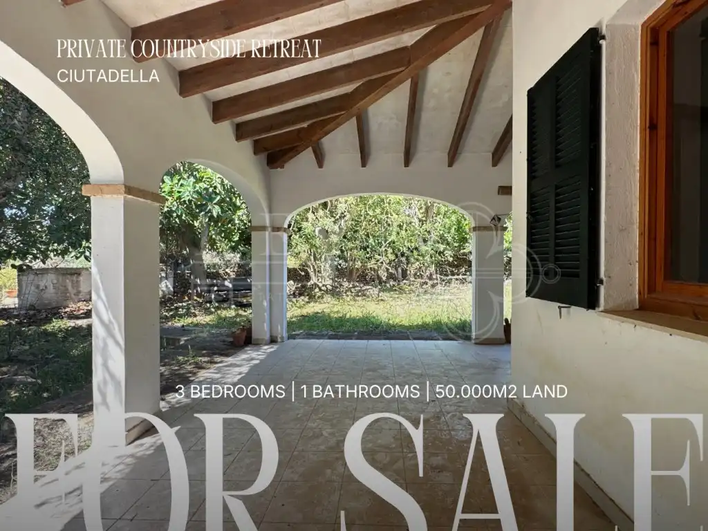 Casa rústica con jardín en venta en Cala d'en Bosch - Serpentona, imagen 3