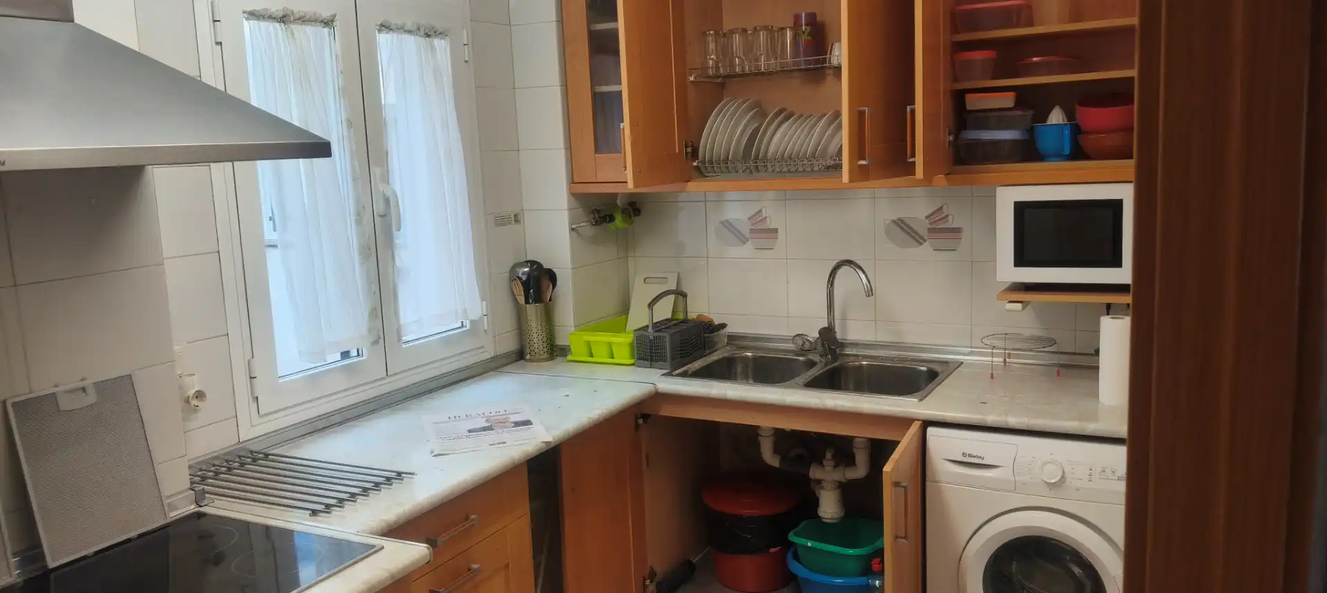 Cocina de Piso de alquiler en Zaragoza con Calefacción, Amueblado y Horno
