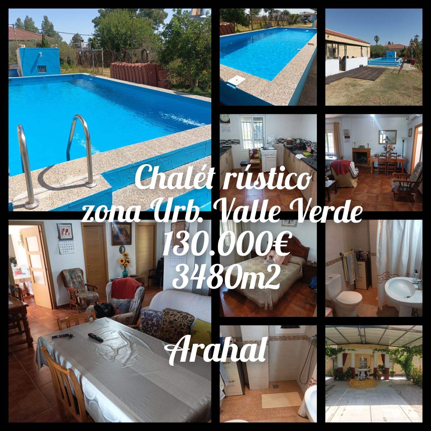 House or chalet for sale in Arahal  with Air Conditioner and Swimming Pool