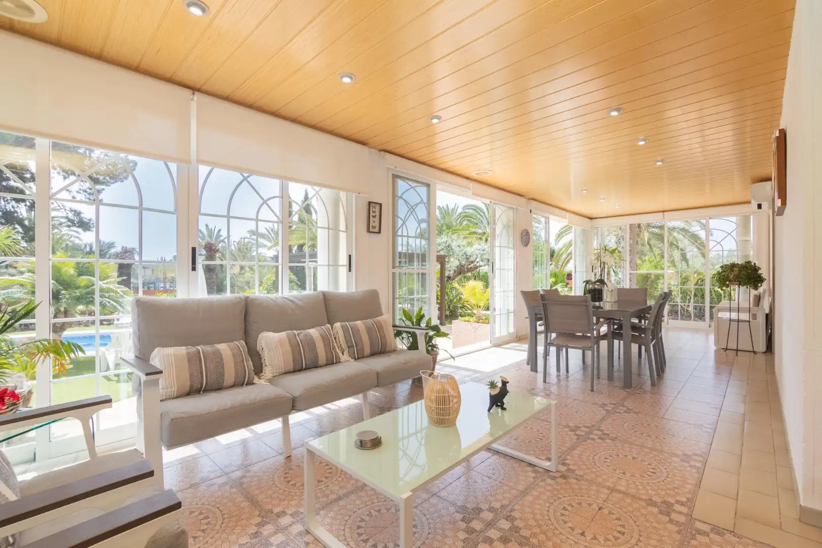 Sala de estar de Casa o chalet en venta en Elche / Elx con Jardín privado, Terraza y Piscina