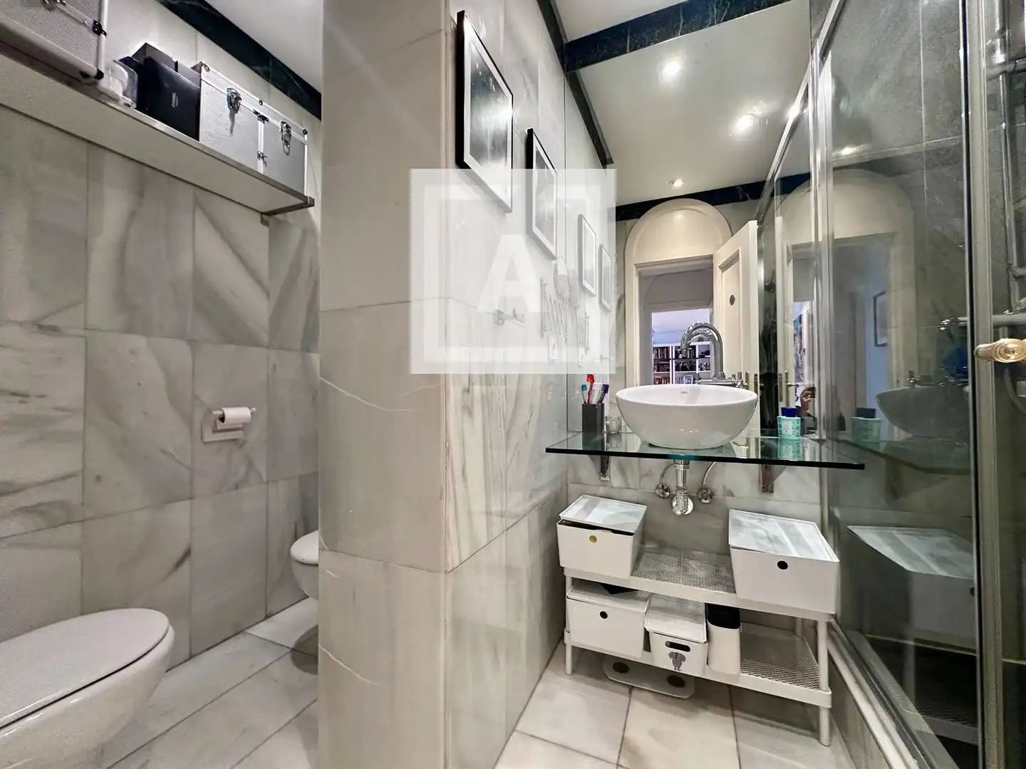 Badezimmer von Wohnung zum Verkauf in Madrid mit Klimaanlage, Heizung und Terrasse