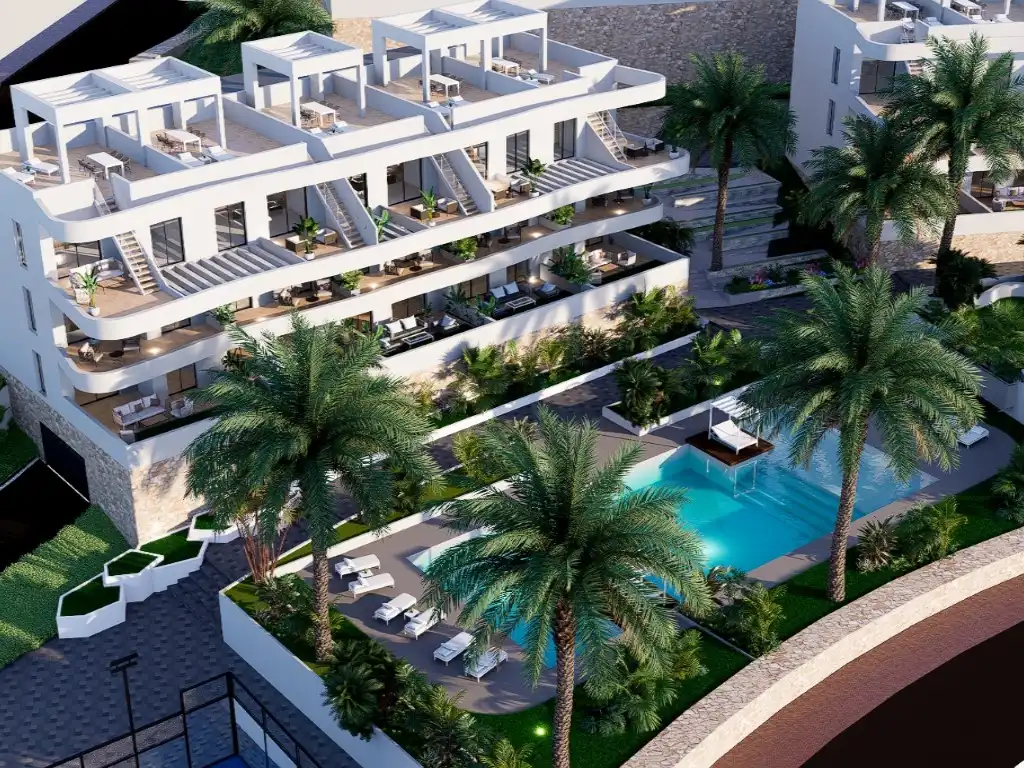 Terrassa de Apartament en venda en Finestrat amb Piscina