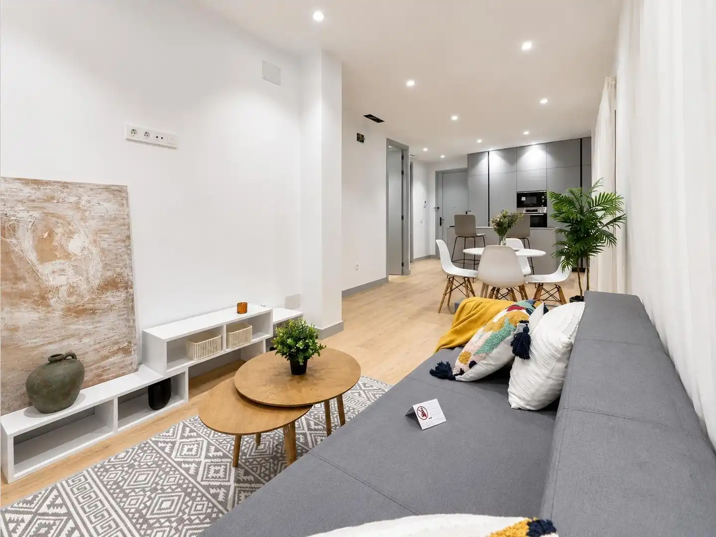 Wohnzimmer von Wohnung zum Verkauf in Madrid mit Klimaanlage und Heizung