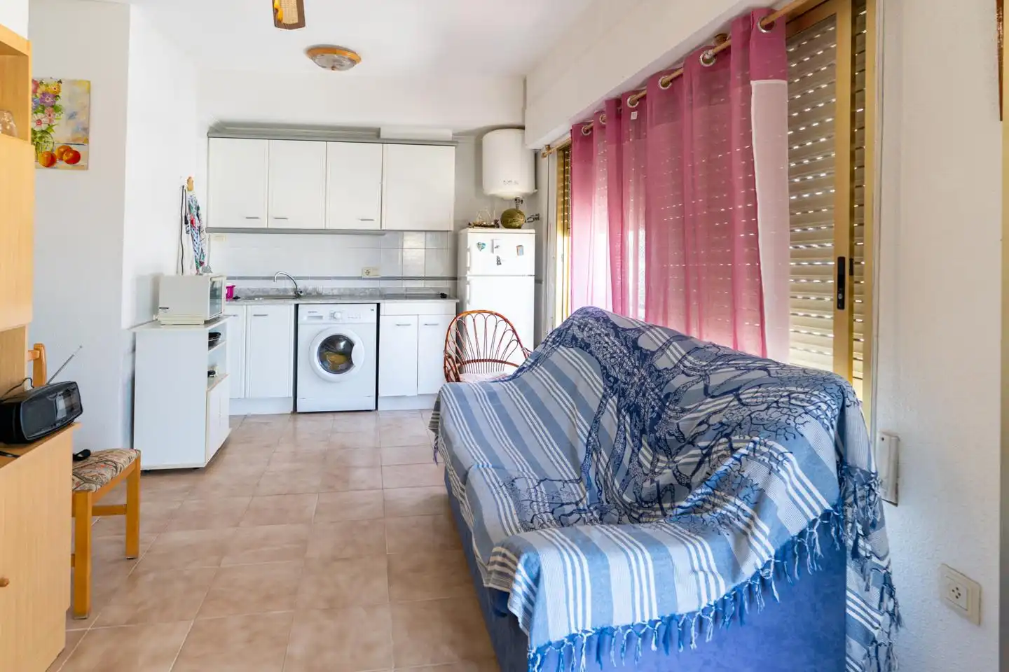 Living room of Flat for sale in Santa Pola  with Air Conditioner, Terrace and Swimming Pool