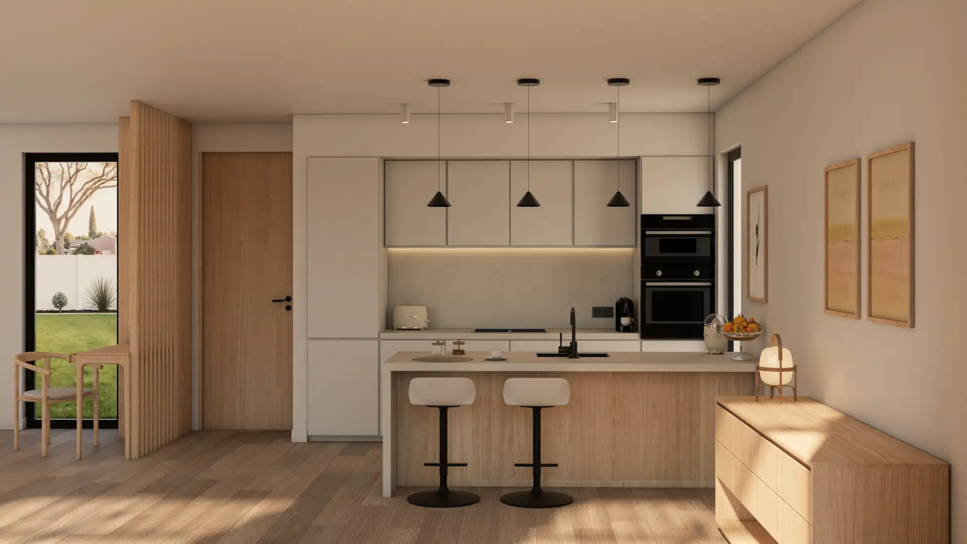 Cocina de Casa o chalet en venta en Els Pallaresos con Aire acondicionado, Calefacción y Jardín privado