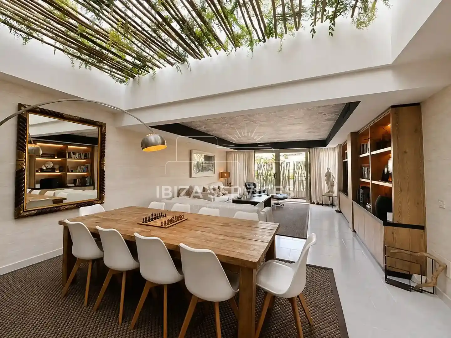 Dining room of Houses for sale in Eivissa  with Air Conditioner and Swimming Pool