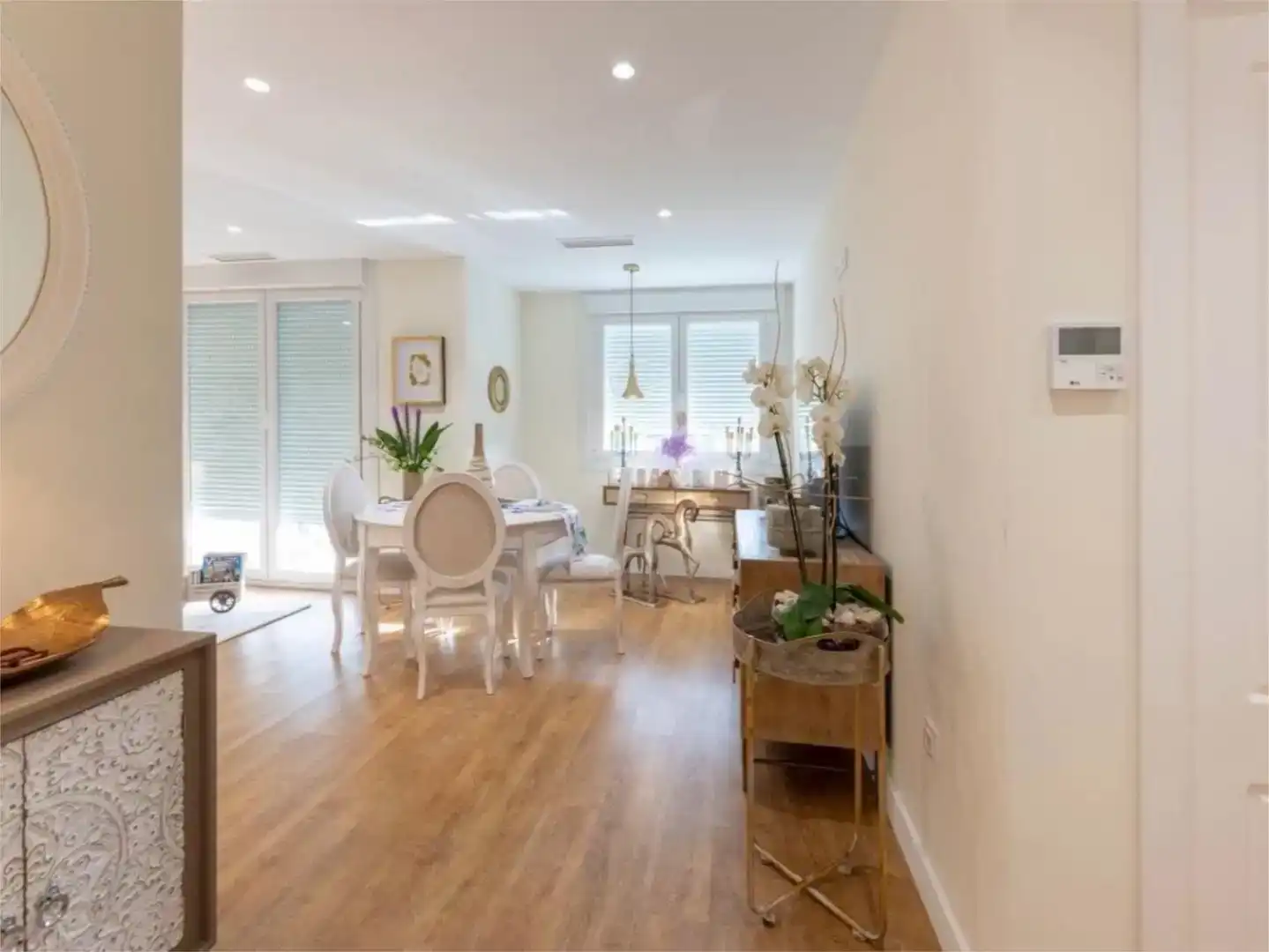 Dining room of Flat for sale in Ourense Capital   with Air Conditioner and Balcony