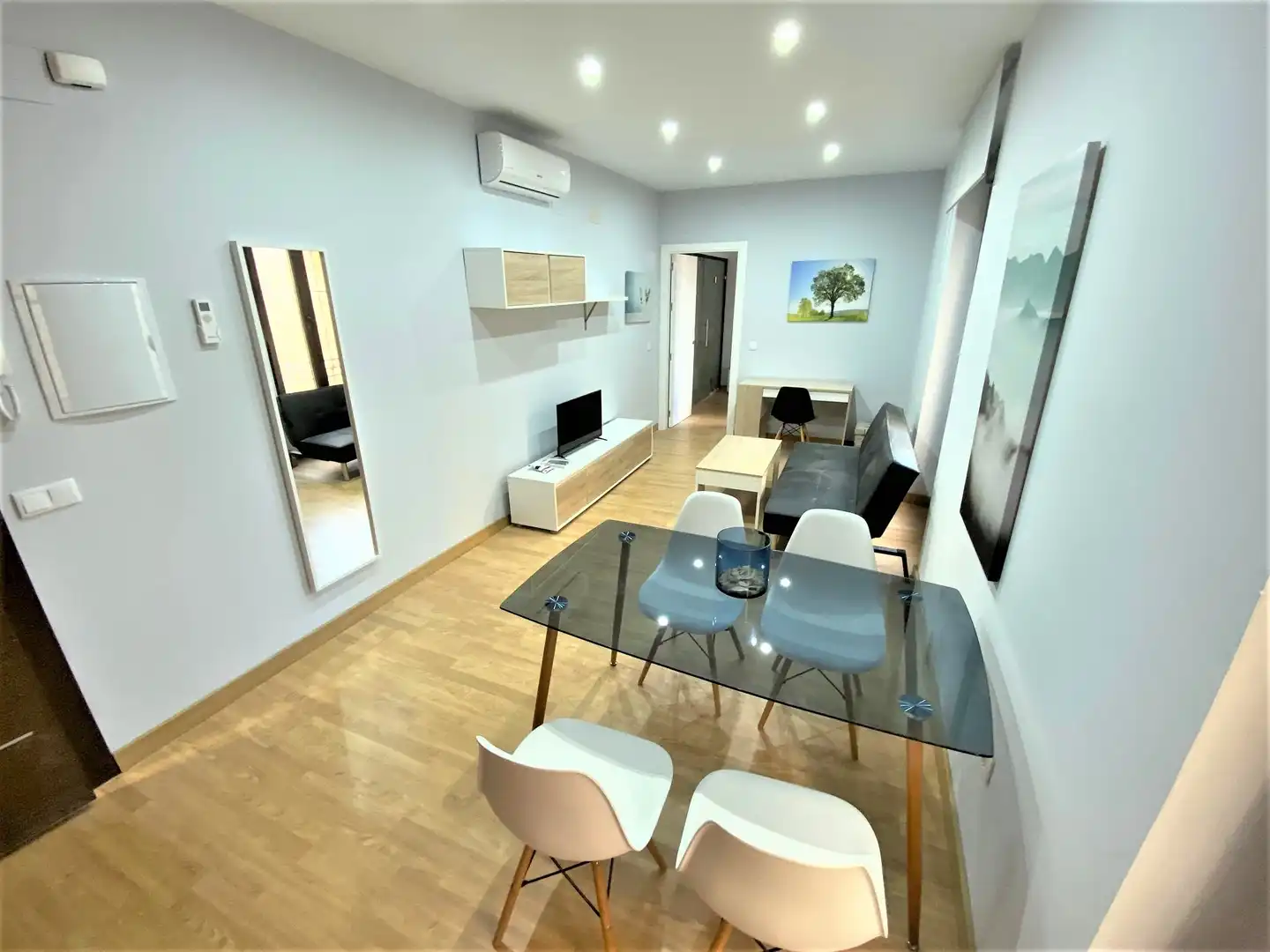Living room of Apartments for rent in Cáceres  with Air Conditioner and Furnished