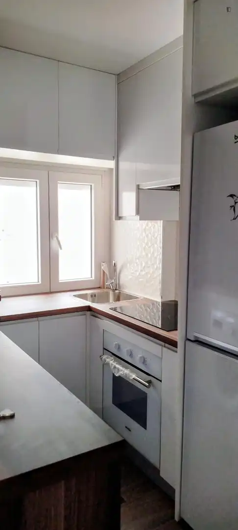 Cocina de Apartamento de alquiler en Albacete con Amueblado, Horno y Lavadora