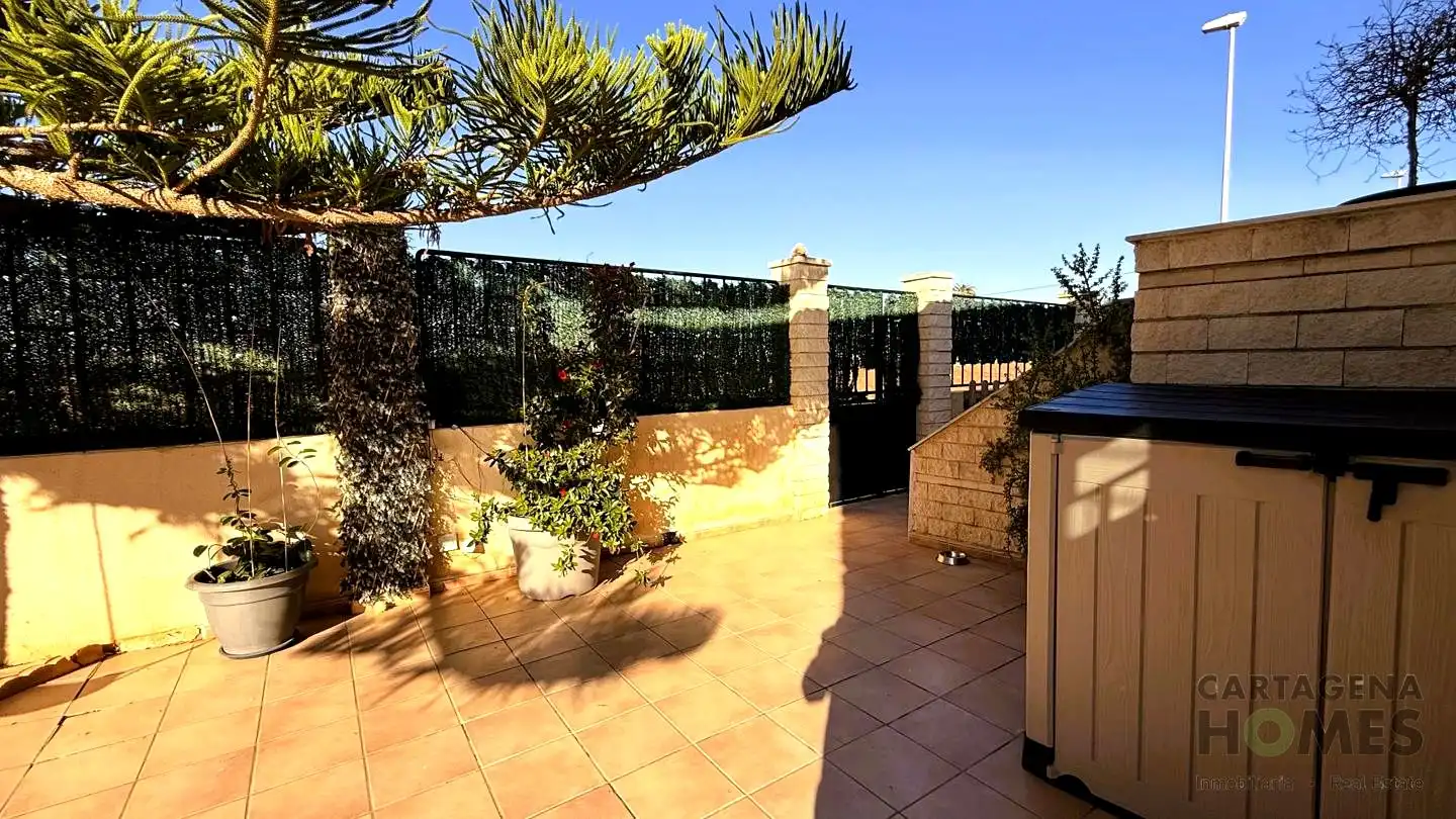 Terraza de Casa adosada en venta en Cartagena con Aire acondicionado, Jardín privado y Parquet
