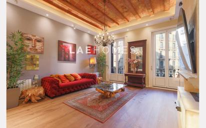 Sala d'estar de Pis en venda en  Barcelona Capital amb Aire condicionat, Calefacció i Terrassa