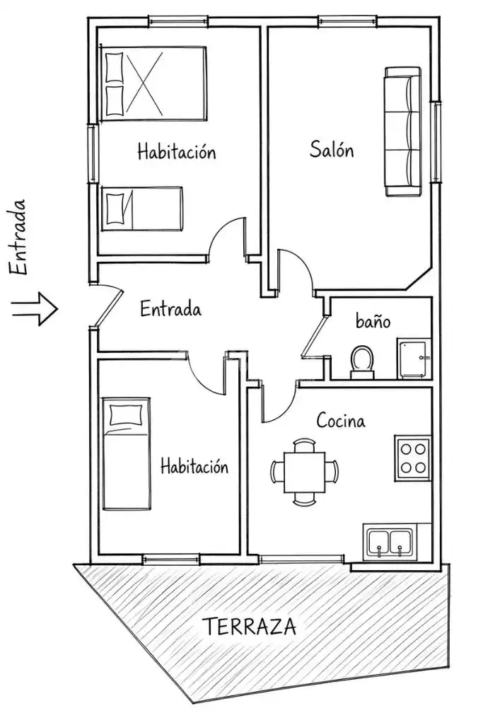 Flat with terrace for sale in Medina del Campo, imagen 25