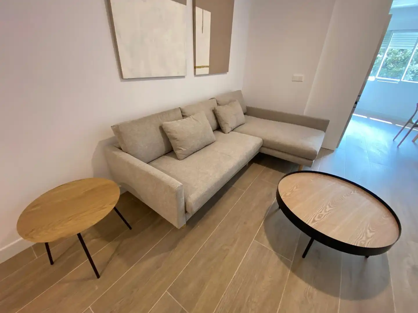 Sala d'estar de Pis de lloguer en Castellón de la Plana / Castelló de la Plana amb Aire condicionat i Moblat
