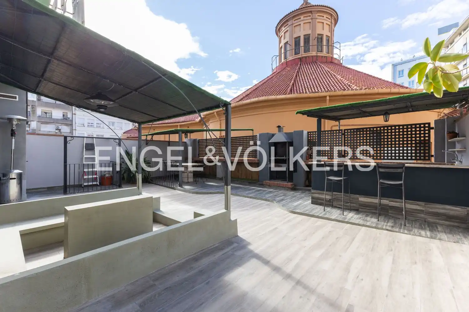 Terrace of Flat for rent in Valencia  with Air Conditioner, Heating and Terrace