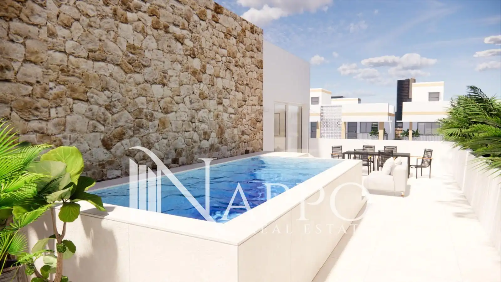 Piscina de Àtic en venda en Ses Salines amb Aire condicionat, Calefacció i Terrassa