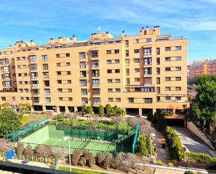 Exterior view of Flat to rent in  Madrid Capital  with Heating, Private garden and Terrace