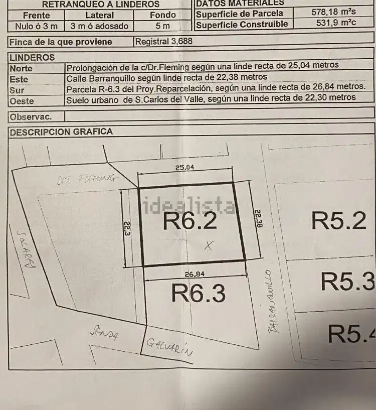 Residencial en venta en San Carlos del Valle, Ciudad Real