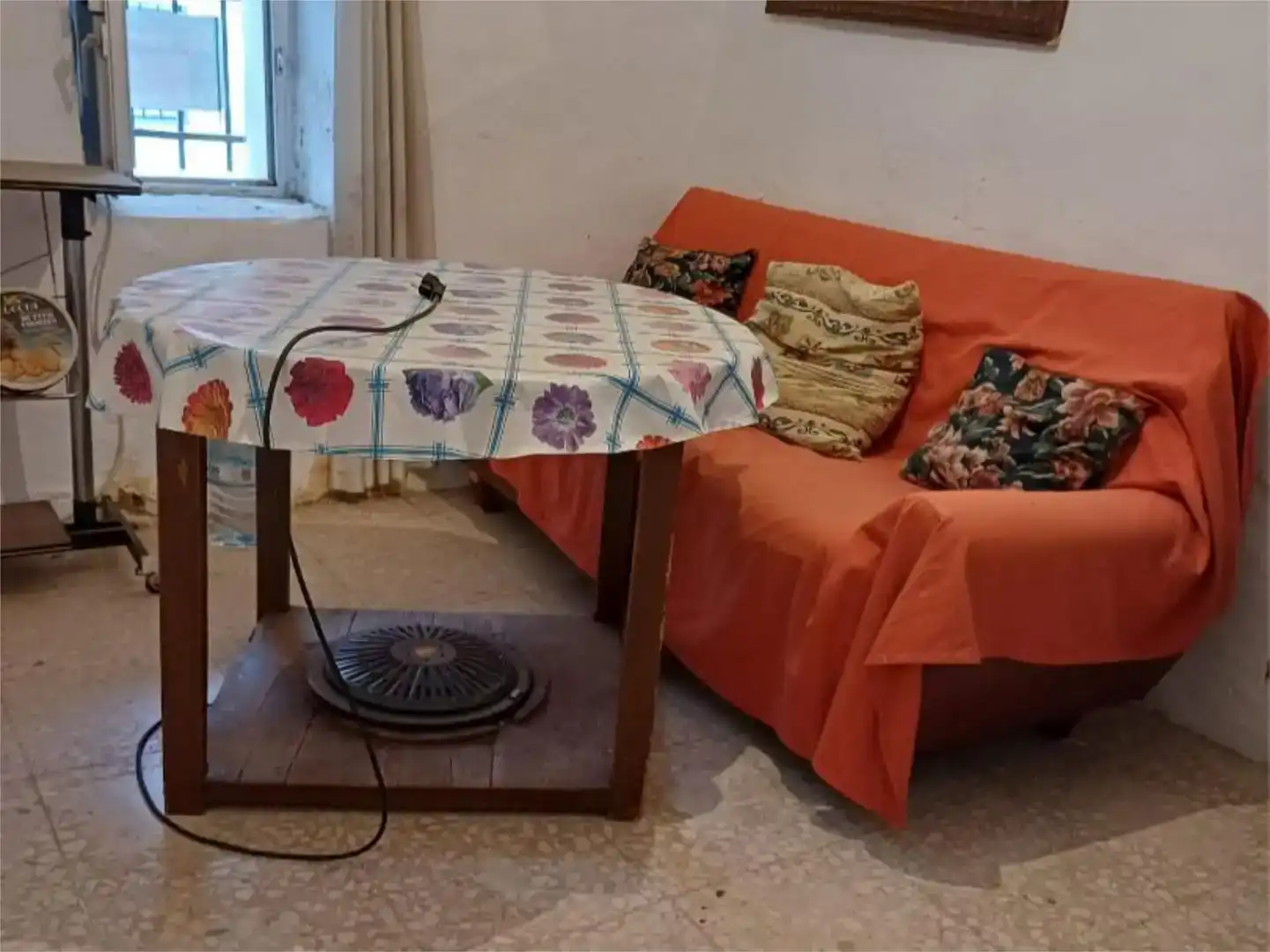 Sala d'estar de Pis en venda en Mata de Alcántara amb Moblat i Balcó