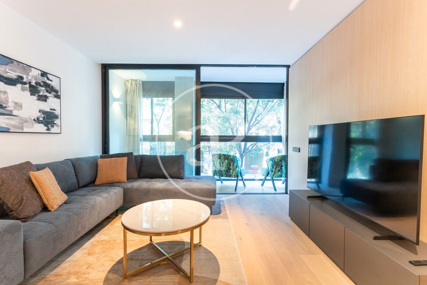 Living room of Flat to rent in  Barcelona Capital  with Air Conditioner, Heating and Terrace