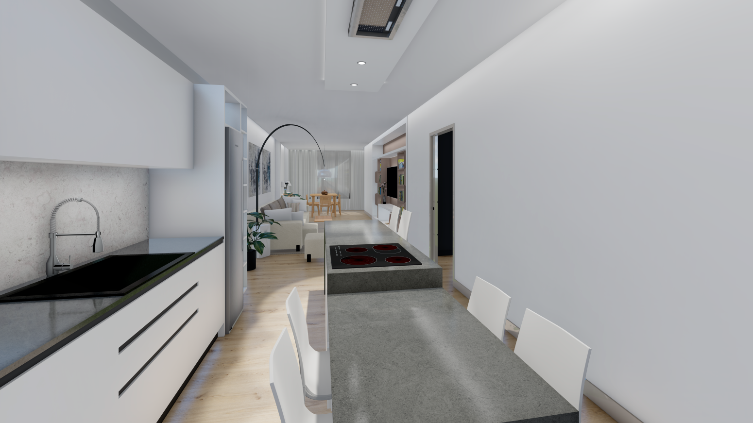 Kitchen of Flat for sale in  Logroño  with Heating, Private garden and Parquet flooring