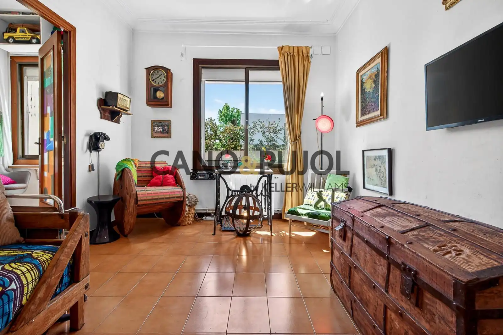 Sala de estar de Piso en venta en Barcelona con Calefacción