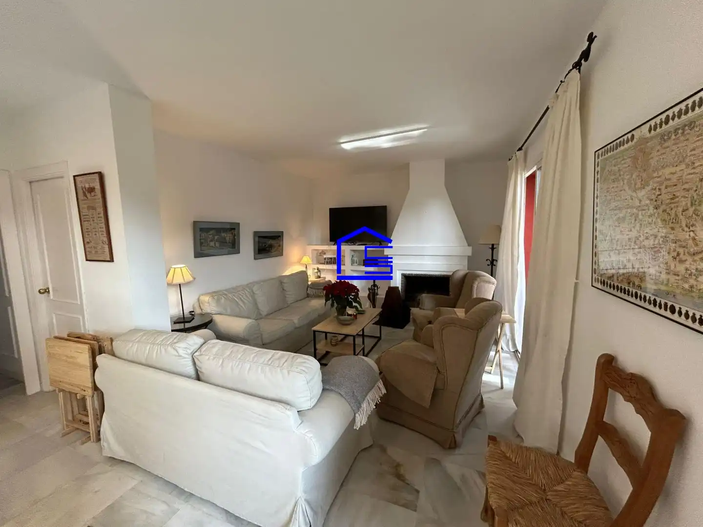 Sala de estar de Casa o chalet de alquiler en El Puerto de Santa María con Aire acondicionado, Calefacción y Jardín privado