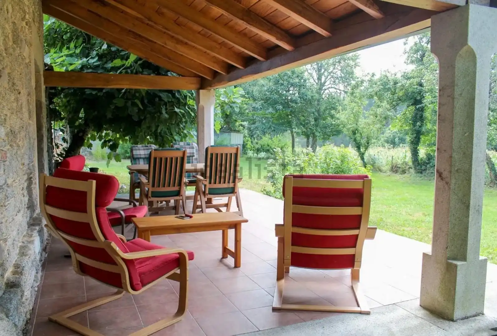 Terrassa de Casa o xalet en venda en Begonte amb Jardí privat i Moblat