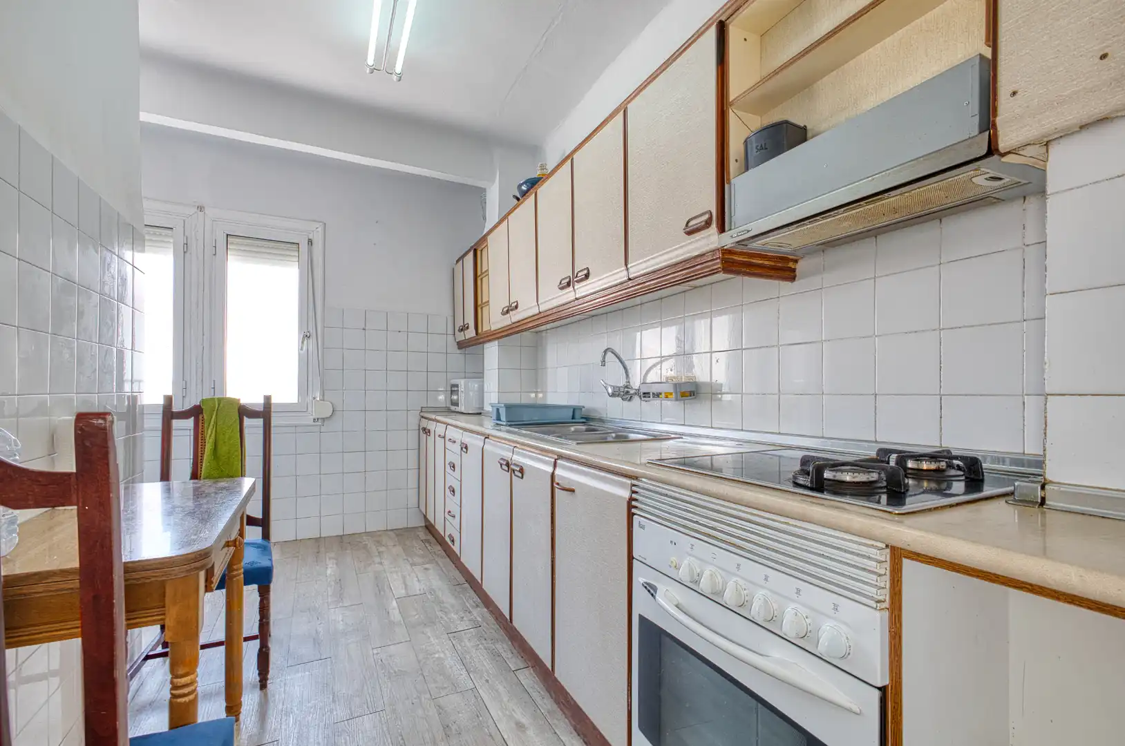 Küche von Wohnung zum Verkauf in Jijona / Xixona mit Klimaanlage, Heizung und Parkett