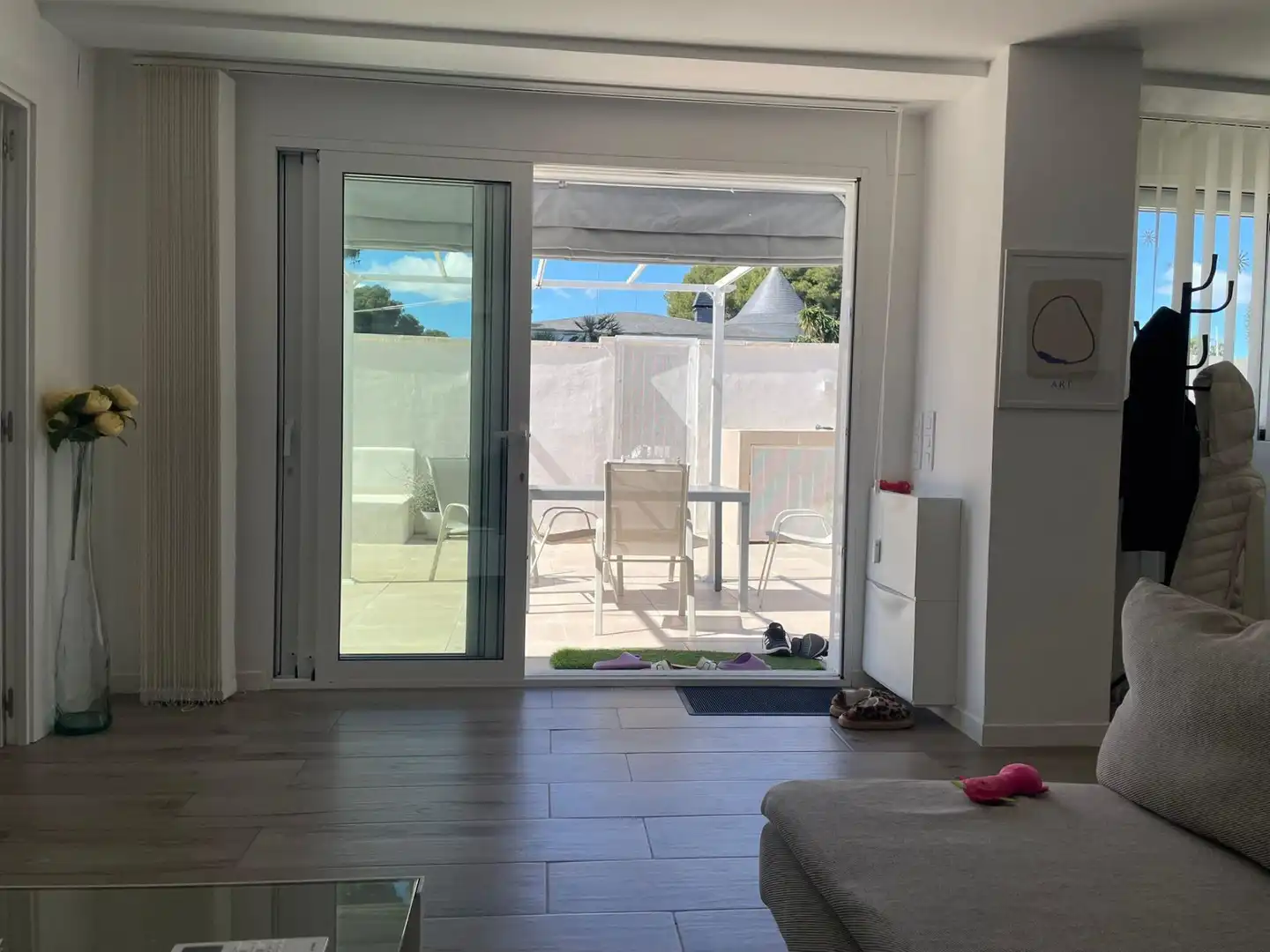 Balcony of Houses for rent in Paterna  with Air Conditioner, Private garden and Parquet flooring