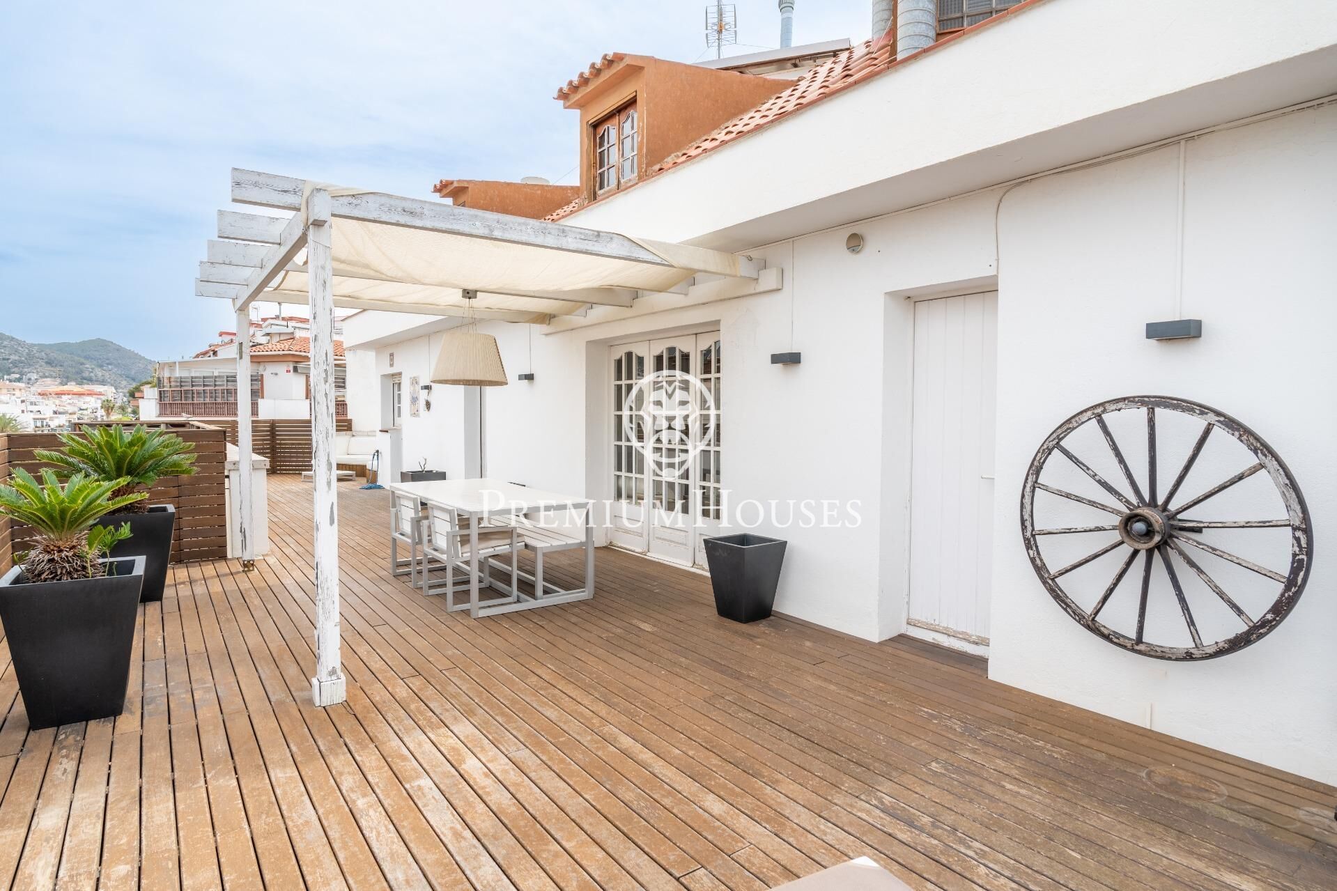 Terrace of Flat to rent in Sitges  with Air Conditioner, Heating and Terrace