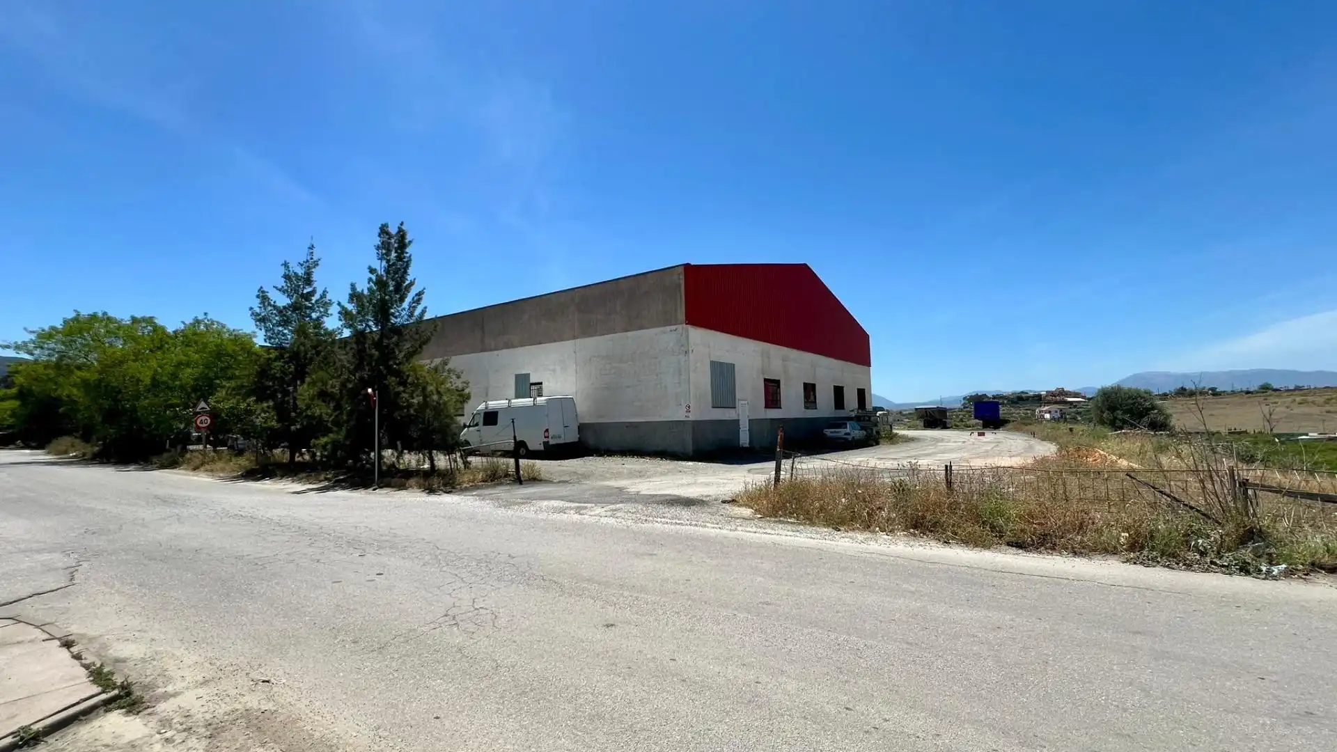 Vista exterior de Nave industrial en venta en Cártama