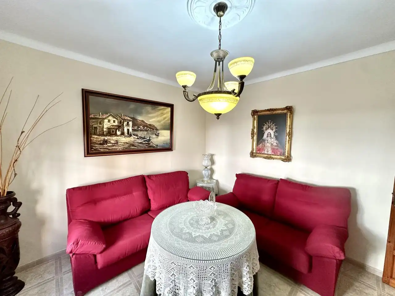 Sala de estar de Casa o chalet en venta en Mollina con Aire acondicionado, Jardín privado y Trastero