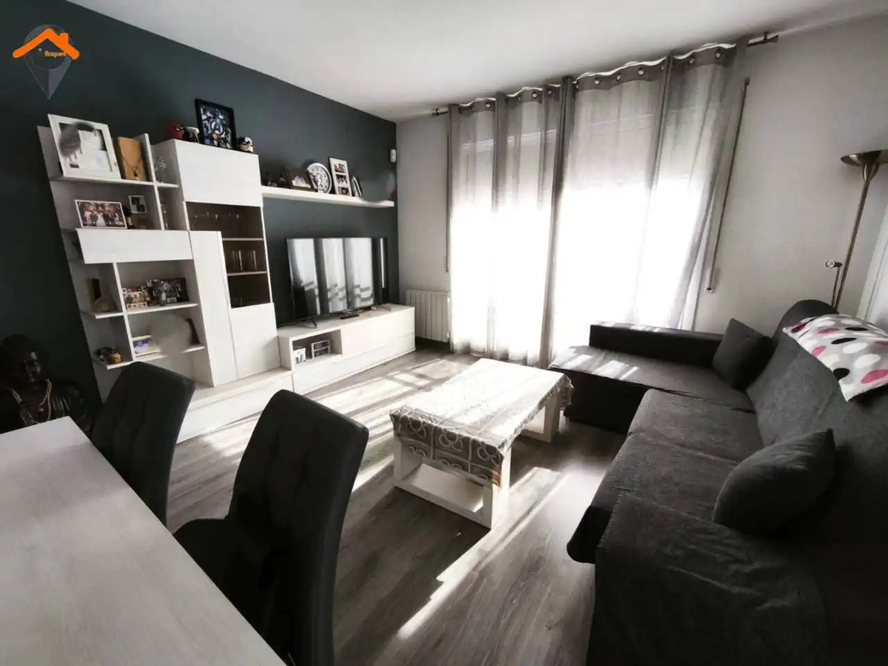 Sala de estar de Piso en venta en Sabadell con Aire acondicionado, Calefacción y Parquet