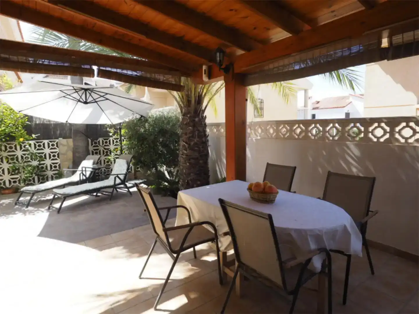 Terrasse von Haus oder Chalet zur Miete in Águilas mit Klimaanlage, Privatgarten und Möbliert