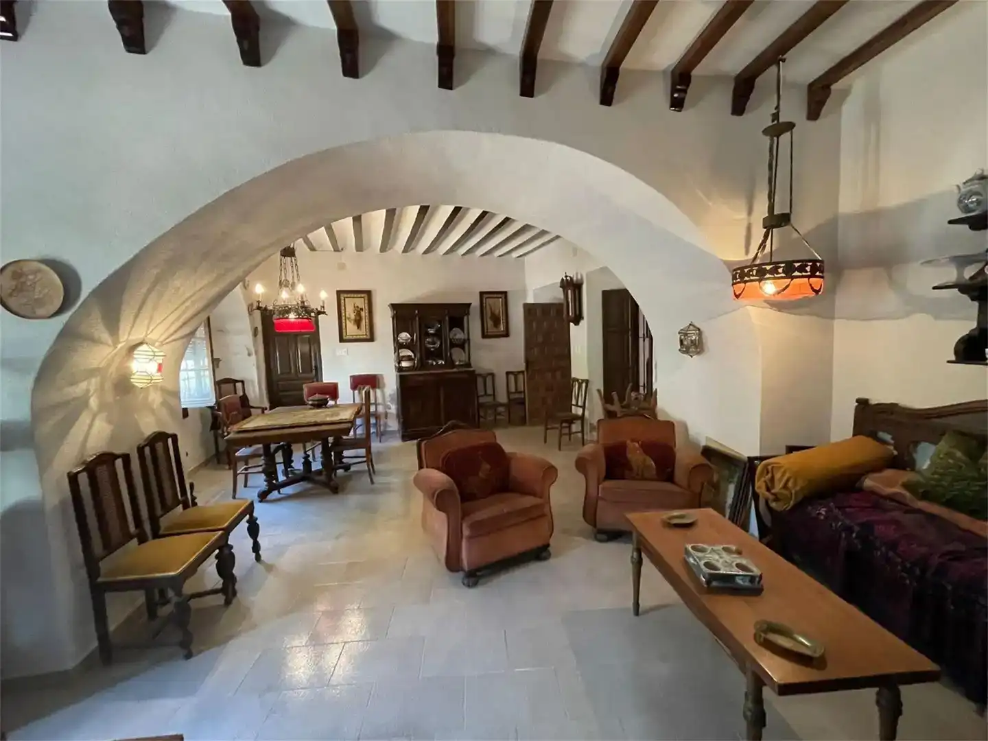 Menjador de Finca rústica en venda en Santa María de los Llanos amb Balcó