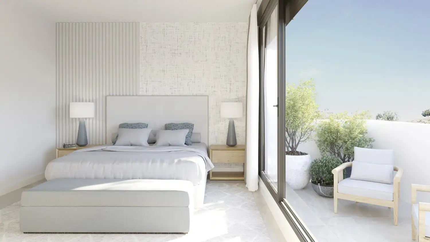 Habitación de Casa adosada en venta en Rincón de la Victoria con Aire acondicionado, Jardín privado y Terraza
