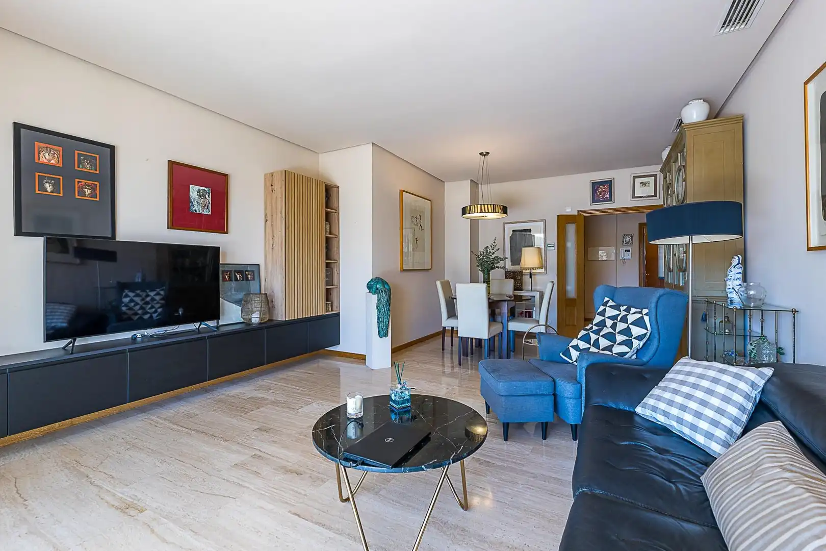 Living room of Ground floor for sale in  Palma de Mallorca  with Air Conditioner, Private garden and Terrace