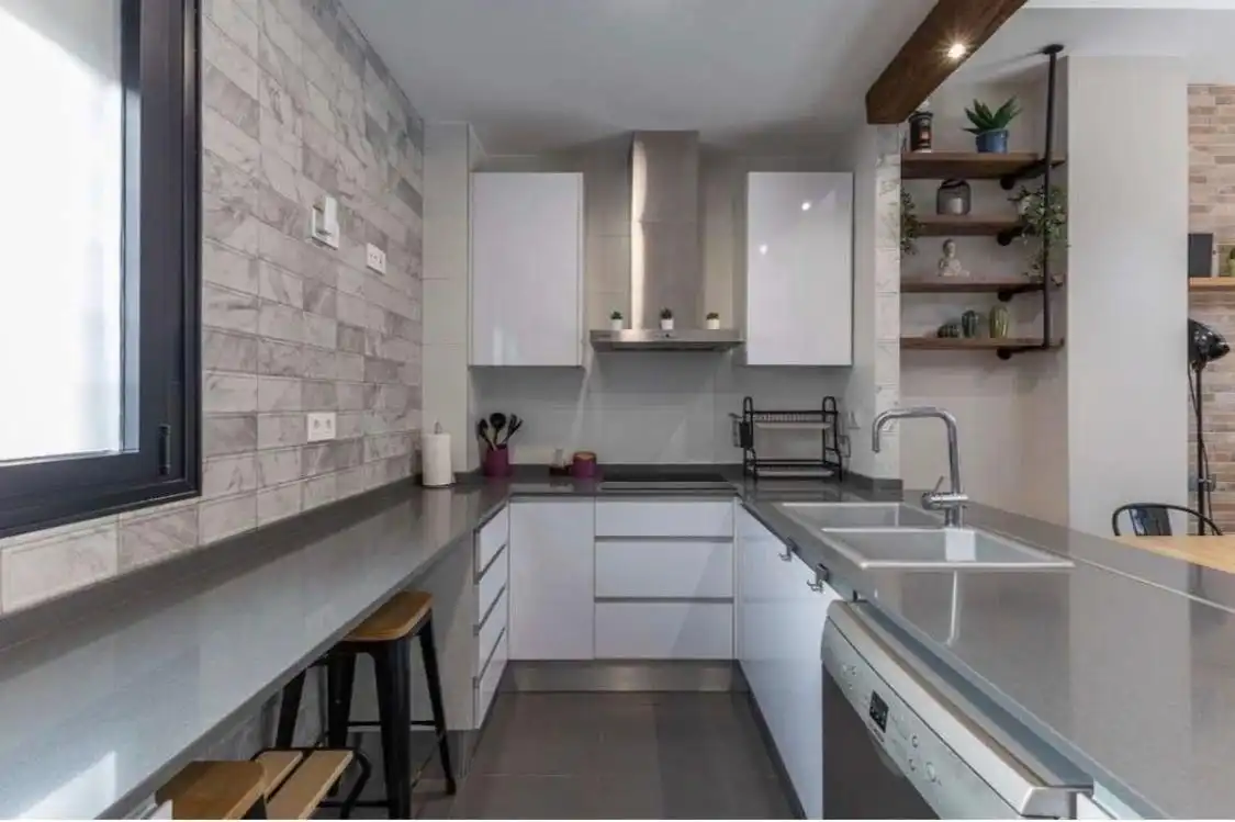 Cocina de Casa adosada en venta en Valencia con Aire acondicionado, Jardín privado y Terraza