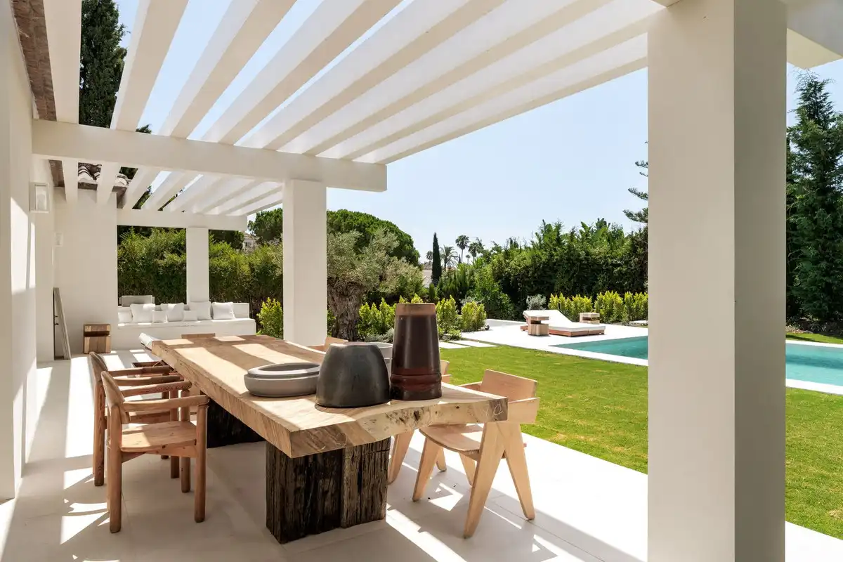 Terrassa de Casa o xalet en venda en Estepona amb Aire condicionat, Jardí privat i Terrassa